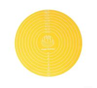 Non-Slip Silicone Cake Turntable Mat w/Dual Scale | Cake Turntable Mat with Dual Measurement Scale, Heat Resistant Baking Pad for Cake Decorating and