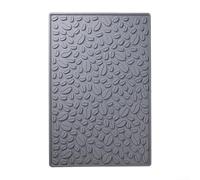 Non Slip Silicone Cup Mat Featuring Coffee Bean Pattern for Secure Placement and Sturdy Protection on Dining and Coffee Tables (gray)
