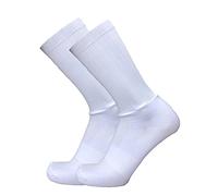 Non-slip Silicone Cycling Socks Bicycle Racing Aero Socks Outdoor Running Sport Socks Basketball socks (Color : A White, Size : For adults)