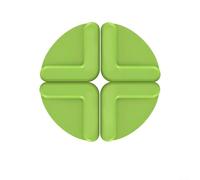 Non-Slip Silicone Feet Compatible with Wooden Plastic or For Cutting Boards to Enhance Stability in the Kitchen (Green)