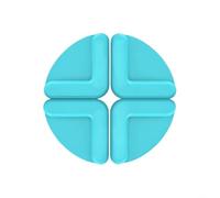 Non-Slip Silicone Inserts for Chopping Board Mat Helps Fix Board in Place and Avoid Unwanted Movement When For Cutting (Blue)