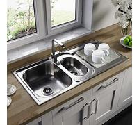 Non-Slip Silicone Sink Protector Mat 30 x 30 cm - Soft Sink Liner and Draining Mat for Ceramic, Stainless Steel & Porcelain Sinks - Protects Crockery from Breakage, Prevents Scratches & Slips