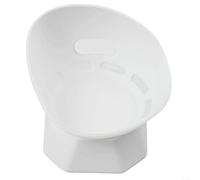 Non Slip Silicone Stand for Echo Dot 5th and 4th Gen, Desktop Mount Base for Alexa For Speaker, Voice Assistant Riser Dock to Improve Sound Projection(White)