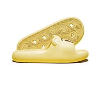 Non-Slip Slippers, Men's and Women's Indoor Slippers, Silent, Non-Slip Soft Sole, Beach Slippers, Suitable for Bathrooms and Showers,Yellow,4.5