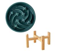 Non Slip Slow Feed Bowl Dishwasher Safe for Small Pets, Easy to Eat Ceramic, Non-Slip Slow Eat Feeder for Small Dogs