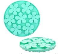 Non-Slip Slow Feeder Pet Bowl - Anti-Choking Feeding Bowl with Suction Cups for Dogs & Cats, Promotes Healthy Digestion (Minty, Flower)