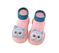 Non-Slip Socks Baby Stopper Socks Crawling Socks First Walking Shoes Non-Slip Hut Shoes Floor Socks Rubber Sole Crawling Socks Toddler Non-Slip Socks, pink, 7 UK Child