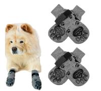 Non Slip Socks for Dogs Soft Warm Paw Protection Anti-Scratch Traction Grip | 2 Pairs Washable Breathable Stretch Outdoor Socks for Small Medium Dogs Cats Hardwood Tile Laminate Floor Protection W