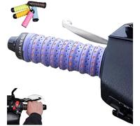 Non-Slip Soft Silicone Grip Tape for Motorcycle Handlebars, Anti-Slip Handlebar Grips with Air Vent Holes, for Motorcycle And Electric Scooter Grips, Wrap-Around Motorcycles Grip (Purple,2PCS)