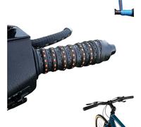 Non-Slip Soft Silicone Grip Tape for Motorcycle Handlebars, Soft Silicone Anti-Slip Tape for Dirt Bike Naked Grips, Anti-Slip Handlebar Grips with Air Vent Holes, Wrap-Around Motorcycle Grip (Black)