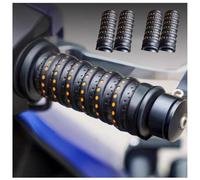 Non-Slip Soft Silicone Grip Tape for Motorcycle Handlebars,Wrap-Around Motorcycle Grips, Anti-Slip Handlebar Grips with Air Vent Holes, Motorcycles, Scooters, E-Bikes, and Dirt Bike (2 Pairs)