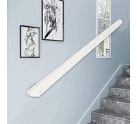 Non-Slip Solid Wood ils for Indoor Stairs - White 150cm Wrought Iron Brackets Safe Support Railings for Children & Elderly Ideal for Home Corridor & Loft