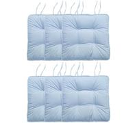 Non-slip Square Chair Cushions, Kitchen With Ties, Corduroy Chair Cushions for Dining Chairs,Large,45x45x8cm/2Pcs