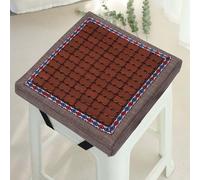 Non-Slip Square Stool Cushion with Ties 11/12/14/16 Inch, Machine Washable Bar Stool Pad, Textured Seat Cushion, 14x14x2 in/35x35x5 cm, Ideal for Home & Kitchen