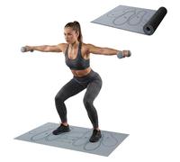 Non-Slip Squat Mat with Foot Position for Women - Ultimate 30" x 13.8" Large Squat Target Pad, 4mm Cushioning for Unmatched Comfort, No Odor & Injury Prevention - Perfect for Home & Gym Workouts (Grey