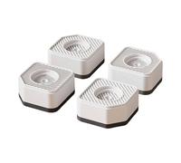 Non-Slip Stabilizers for Refrigerators and Washing Machines,White | PP anti-vibration build, tool-free under-foot placement, dampens operational noise, stops appliance creeping