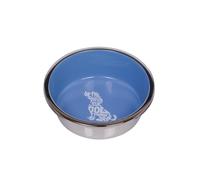 Nobby Wise Stainless Steel Bowl, Non-Slip, Light Blue, 16 cm, 0.90 Litres, Pack of 1