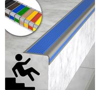 Non-Slip Stair Edge Protector - Flexible Rubber Nosing Guard Strip, Self-Adhesive Indoor Step Transition, Fire Retardant Waterproof Safety Corner Edge Strip