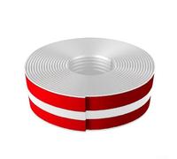 Non Slip Stair Edge Trim 10FT Protector for Indoor and Outdoor Steps Waterproof Vinyl Rubber Molding (White 10ft)