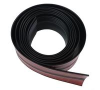 Non Slip Stair Edge Trim 10FT Protector for Indoor and Outdoor Steps Waterproof Vinyl Rubber Molding (Black 10ft)