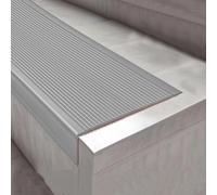 Non-Slip Stair Edge Trim Protector, Self-Adhesive Vinyl Nosing Molding, Peel-and-Stick Staircase Step Edge Tread, 6.3m Total Length