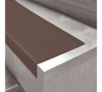 Non-Slip Stair Edge Trim Protector, Self-Adhesive Vinyl Nosing Molding, Peel-and-Stick Staircase Step Edge Tread, 6.3m Total Length