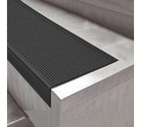 Non-Slip Stair Edge Trim Protector, Self-Adhesive Vinyl Nosing Molding, Peel-and-Stick Staircase Step Edge Tread, 6.3m Total Length