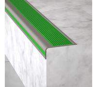 Non-Slip Stair Edging Strip - 60x30mm Self-Adhesive PVC Rubber Nosing Waterproof Molding Trim for Indoor/Outdoor SafetyAnti-Slip Step Treads Edge Protection