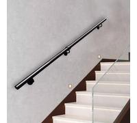 Non-Slip Stair il for Indoor/Outdoor Steps Modern Wall-Mounted Banister Railings with Bracket 9.2ft (280cm) Deck Railing for Home Lofts & Corridors