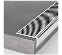 Non-Slip Stair Nose Molding, 2.36in Wide Step Edge Protector, Stair Caps for Metal Stairs
