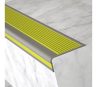 Non-Slip Stair Nose Protection Strip - Flexible Waterproof Rubber Edge Transition Safety Band for Indoor Stairs - Anti-Slip Corner Guard