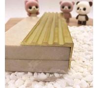 Non-Slip Stair Nosing Profile, Stair Nosing Brass Stair Edge Protector Solid Brass, 1m Long L Shaped Floor Transition Strip, for Home/Loft/Farm/Office(5x3cm(2"x1 1/8"))