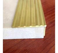 Non-Slip Stair Nosing Profile, Stair Nosing Brass Stair Edge Protector Solid Brass, 1m Long L Shaped Floor Transition Strip, for Home/Loft/Farm/Office(3.3x1.5cm(1 1/4"x5/8"))