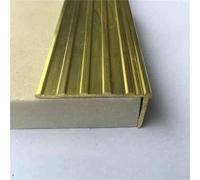 Non-Slip Stair Nosing Profile, Stair Nosing Brass Stair Edge Protector Solid Brass, 1m Long L Shaped Floor Transition Strip, for Home/Loft/Farm/Office(3.8x1.8cm(1 1/2"x3/4"))