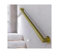 Non-Slip Stair Railings - 120CM Galvanized Iron il with Brackets Easy Install Safety Solution for Kids Seniors & Disabled - Industrial Style for Home & Business