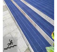 Non-Slip Stair Treads for Dogs and Seniors, 8mm Thick Soft Polyester Carpet with Durable PVC Backing, Strong Grip, Cuttable Landing Mat, Protects Floors (Coffee, 25 x 240cm)
