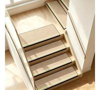 Non Slip Stair Treads for Wooden Steps Indoor with Glow in the Dark Stripe
