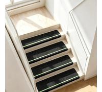 Non Slip Stair Treads for Wooden Steps Indoor with Glow in the Dark Stripe