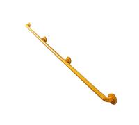 Non-Slip Steel Stair Ra for Home & Garden 80cm Grab Bar for Elderly Wall-Mounted Safety Railing Ideal for Corridors & Decks Yellow Staircase Guardrail