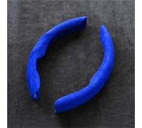 Non Slip Steering Wheel Cover 2pcs Car Steering Wheel Covers Universal Suede Looking For Sline TT RS A4 B7 B8 B9 A3 8P 8V 8L A5 A6 C6 C5 C7 4F A1 A7 A8(2Pc-blue)