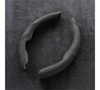 Non Slip Steering Wheel Cover 2pcs Car Steering Wheel Covers Universal Suede Looking For Sline TT RS A4 B7 B8 B9 A3 8P 8V 8L A5 A6 C6 C5 C7 4F A1 A7 A8(2Pc-grey)