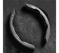 Non Slip Steering Wheel Cover 2PCS Carbon Fiber Car Steering Wheel Cover Non-slip Sleeves For Kia For Ceed For Sportage For Picanto For Cerato For Soul For Rio 3 4 5 2021 2020(2pc-grey)