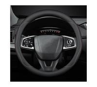 Non Slip Steering Wheel Cover Car For CRV For Civci For Accord For Jazz HRV For Stepwgn For Prelude For Insight For Vezel CRZ Leather Steering Wheel Cover Anti-slip Accessories(Round-Black line)
