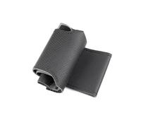 Non-Slip Steering Wheel Cover For Accord For 7th 2003 2004 2005 2006 2007 For Odyssey 2005-2008 2009 2010 Hand Braids On Car Steering Wheel Cover Leather Trim(Black-gray line)
