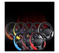 Non-Slip Steering Wheel Cover For Toyota For Corolla For Avensis For Yaris For Rav4 Hilux Auris 2013 2014 2015 PU Leather Car Steering Wheel Cover ProtectiveCover(Red)