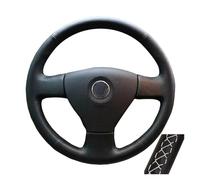 Non-Slip Steering Wheel Cover For VW For Old For Magotan 2008 2009 For Polo For Jetta For Bora Leather Car Steering Wheel Cover Braid ProtectiveCover(Gray Thread)
