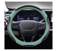 Non-Slip Steering Wheel Cover PU Leather Car Steering-Wheels Cover 38cm 15" For Chevrolet For Cruze For Malibu For Sail For Spark For Captiva For Equinox For Trax ProtectiveCover(GREEN)