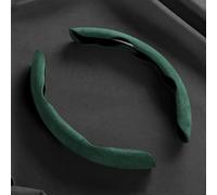 Non-Slip Steering Wheel Cover Universal 37-38cm Suede Car Steering Wheel Cover Steer Wheel Protector Anti Slip ABS Hard Shell ProtectiveCover(Green)