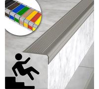 Non-Slip Step Edge Protector,Flexible Rubber Stair Edge Protector,indoor stair nosing Guard Strip,Self-Adhesive Stair Step Transition Strip,Safety Corner Edge Guard Strip,Fire retardant waterproof. (