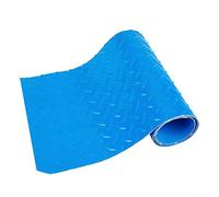 Non-Slip Swimming Pool Ladder Mat, Rubber Step Pad with Wavy Texture to Protect Liner, Anti-Slip Safety Cover for In-Ground Pools, Blue(90 * 23cm)